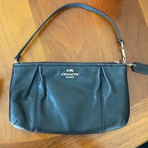 Leather Coach Wristlet